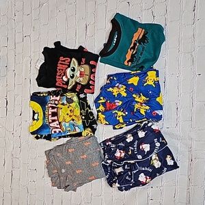 Bundle of 6 Boys Pajama set  Size range 8-12